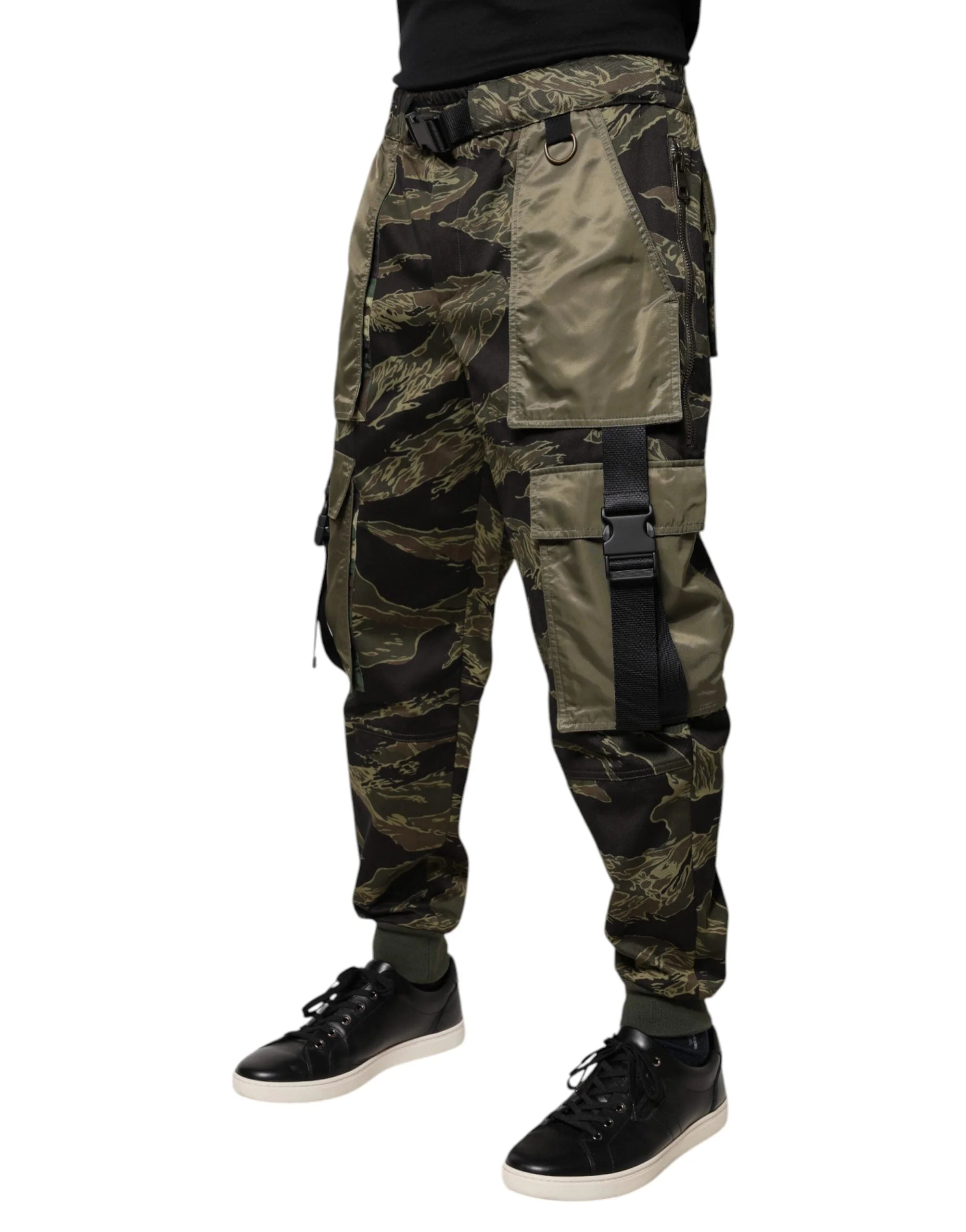 Dolce & Gabbana Green Cotton Jogger Cargo Pants - IT46 | S - Cargo Pants