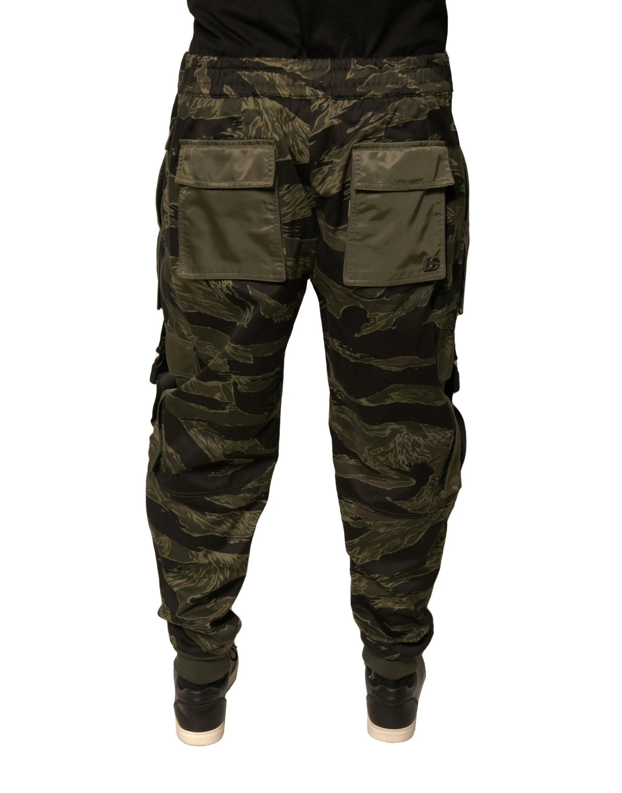 Dolce & Gabbana Green Cotton Jogger Cargo Pants - IT50 | L - Cargo Pants
