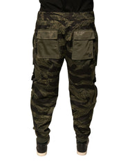 Dolce & Gabbana Green Cotton Jogger Cargo Pants - IT50 | L - Cargo Pants