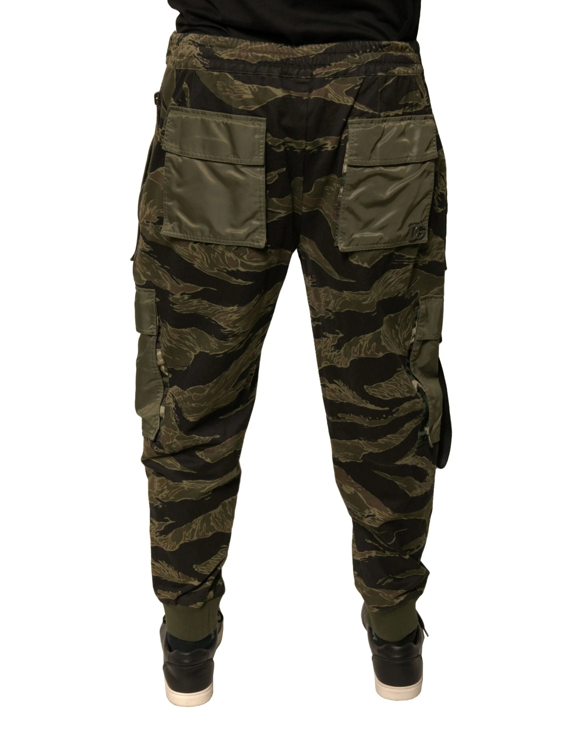 Dolce & Gabbana Green Cotton Jogger Cargo Pants - IT50 | L - Cargo Pants