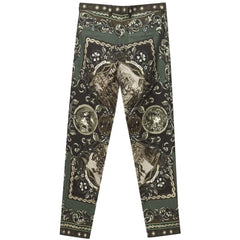 Dolce & Gabbana Green Cotton Pant - IT44|L - Trousers