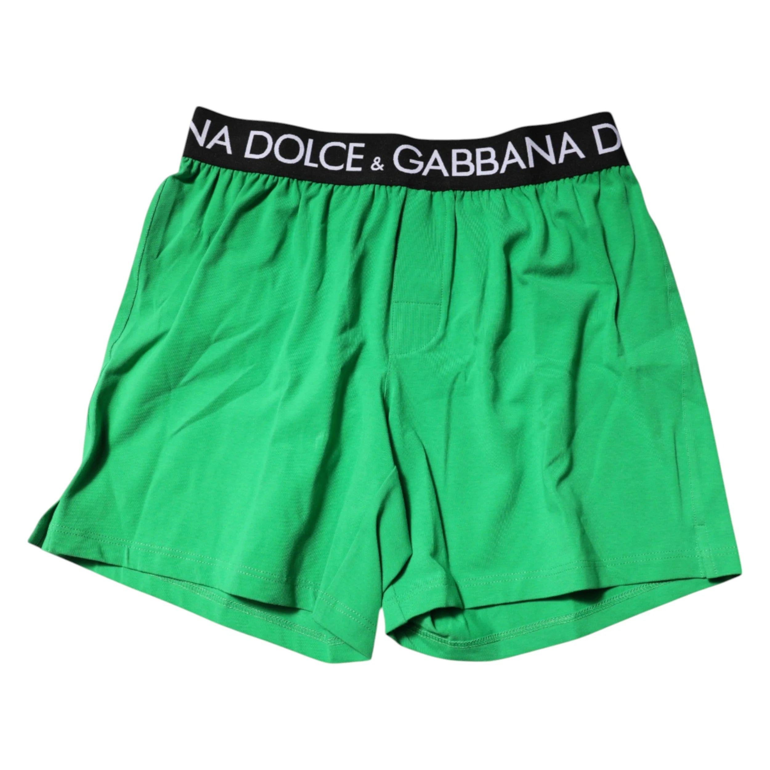 Dolce & Gabbana Green Cotton Regular Boxer Shorts Underwear - IT4 | S - Boxer Shorts