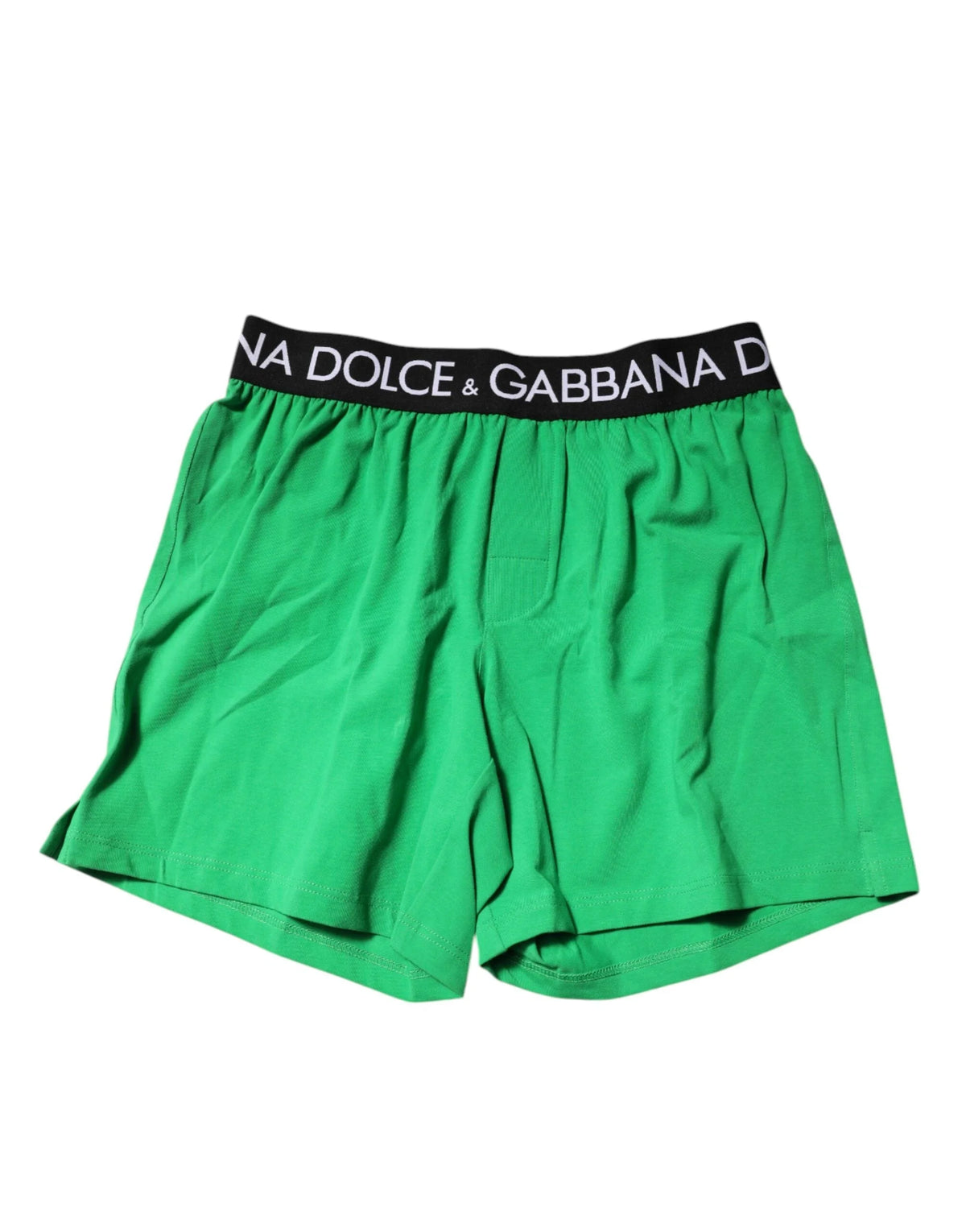 Dolce & Gabbana Green Cotton Regular Boxer Shorts Underwear - IT4 | S - Boxer Shorts