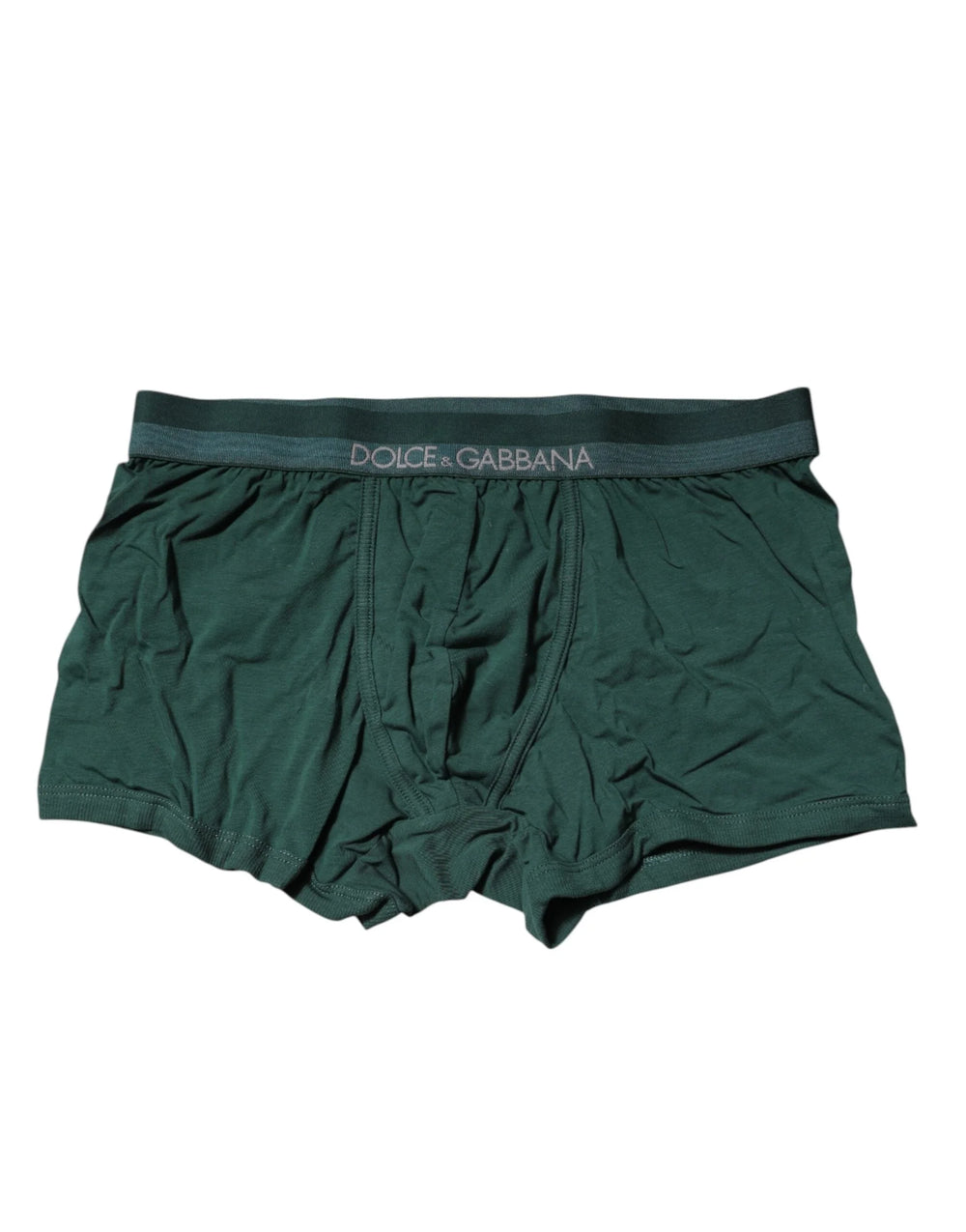 Dolce & Gabbana Green Cotton Regular Men Boxer Brief Underwear - IT3 | XS - Boxer Briefs