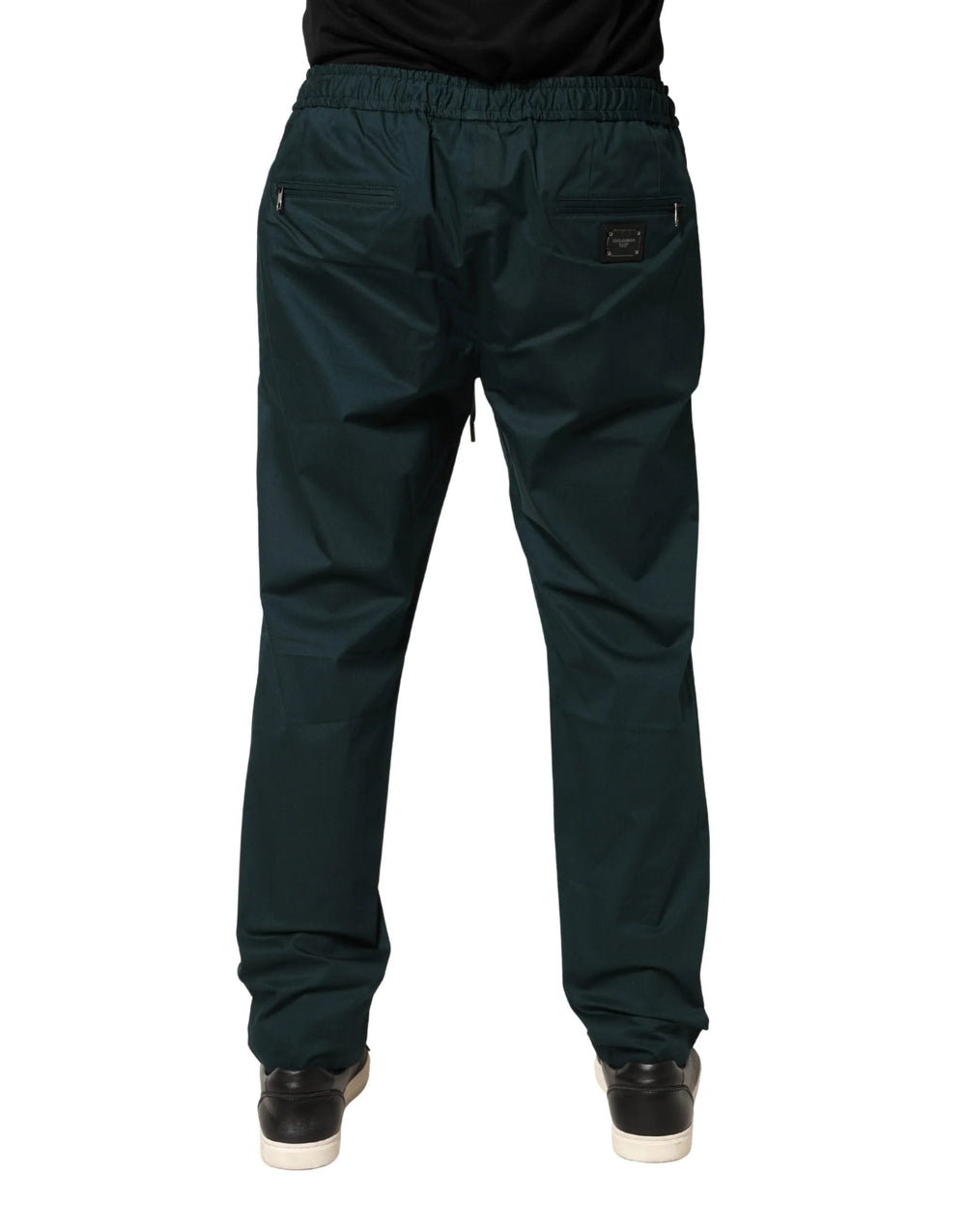 Dolce & Gabbana Green Cotton Skinny Men Jogger Trouser Pants