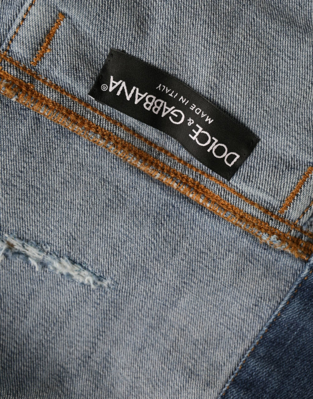 Dolce & Gabbana Green Cotton Tie Dye Cropped Cropped Denim Jacket - IT40|S - Trucker Jackets