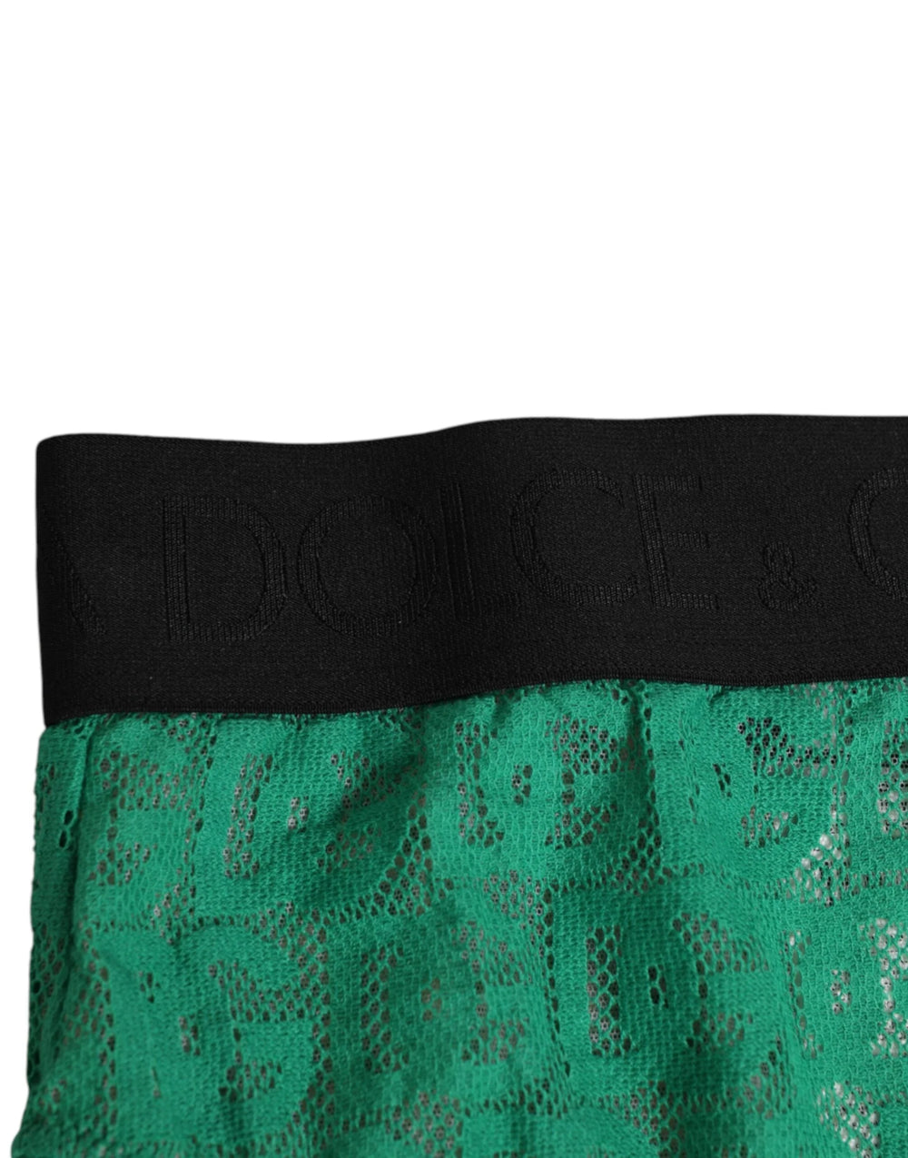 Dolce & Gabbana Green DG Logo Lace High Brief Panty Underwear - IT2 | S - Briefs