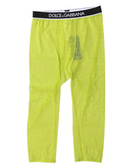 Dolce & Gabbana Green DG Logo Nylon Cropped Tights Underwear - IT2 | S - Hosiery