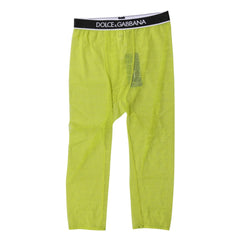 Dolce & Gabbana Green DG Logo Nylon Cropped Tights Underwear - IT2 | S - Hosiery