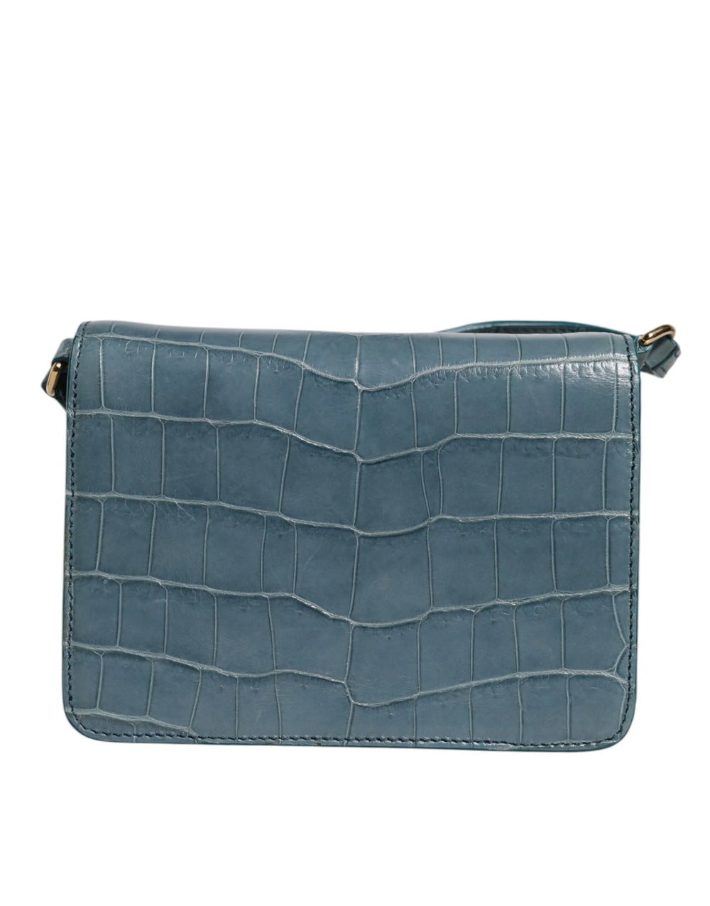 Dolce & Gabbana Green Exotic Leather DG Plaque Crossbody Mini Bag - Cross Body Bags