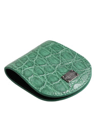 Dolce & Gabbana Green Exotic Skin Coin Condom Case Holder Pocket Wallet - Sex Toys & Erotic Games