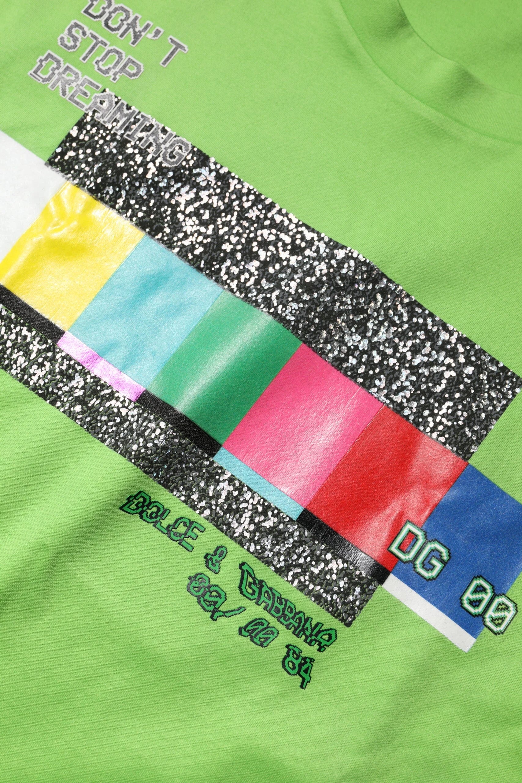 Dolce & Gabbana Green Graphic Printed Round Neck T-shirt - IT48 | M - T-Shirts