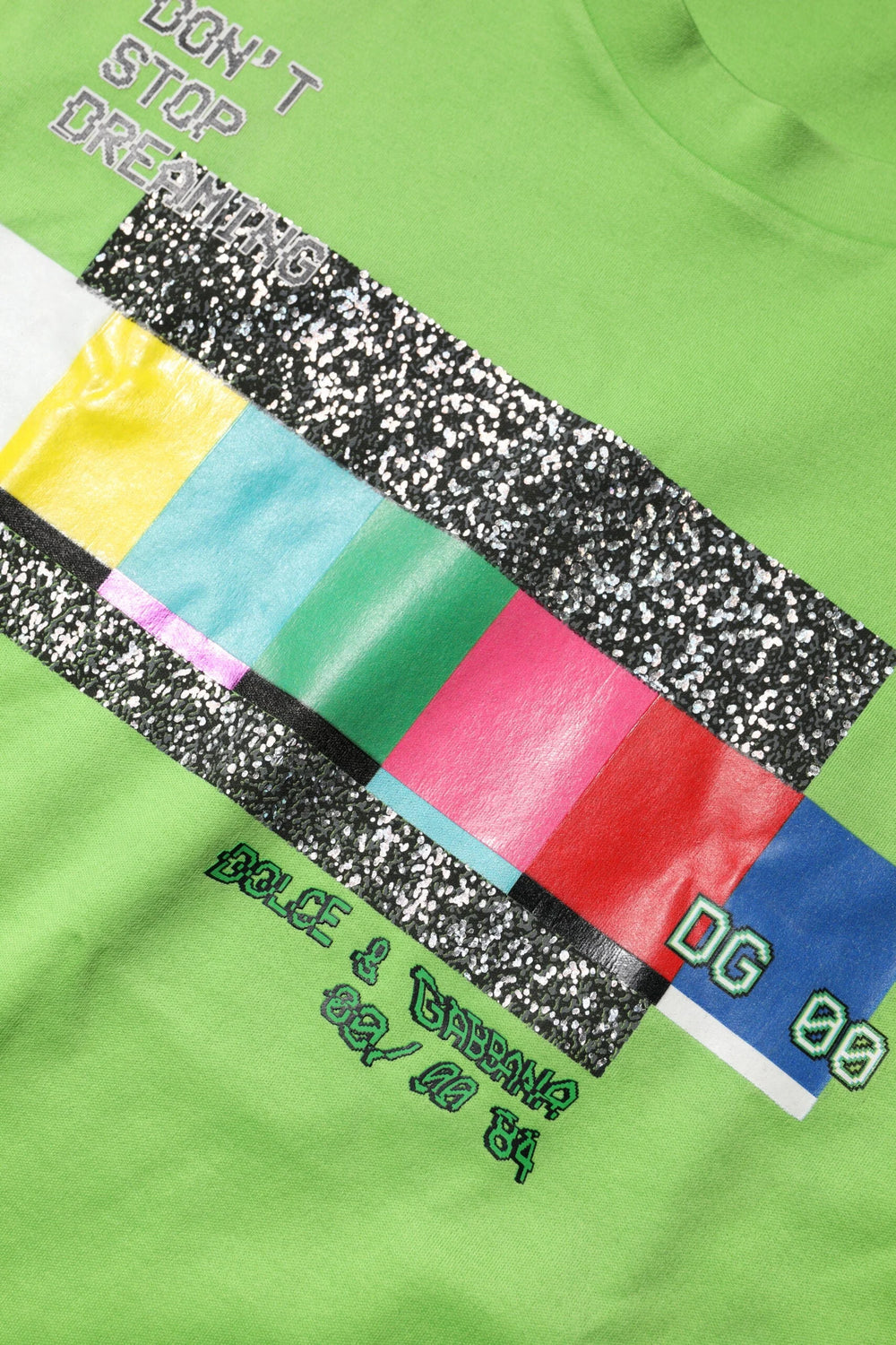 Dolce & Gabbana Green Graphic Printed Round Neck T-shirt - IT48 | M - T-Shirts