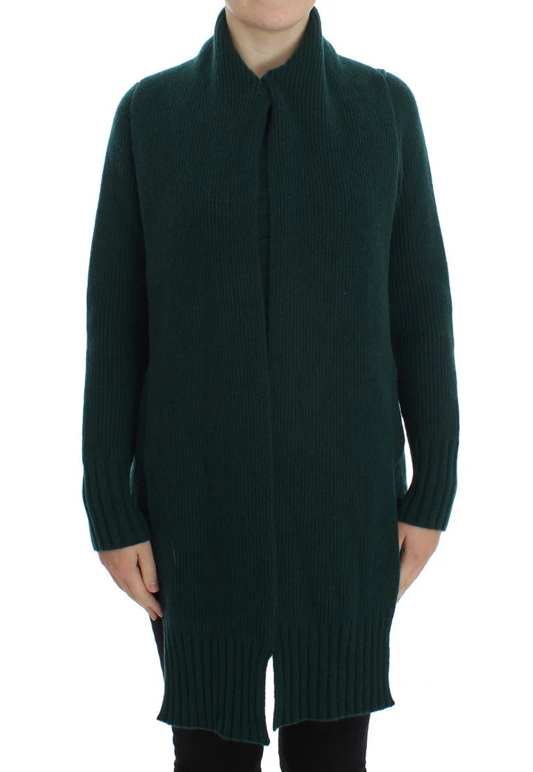 Dolce & Gabbana Green Knitted Cashmere Cardigan - Cardigans