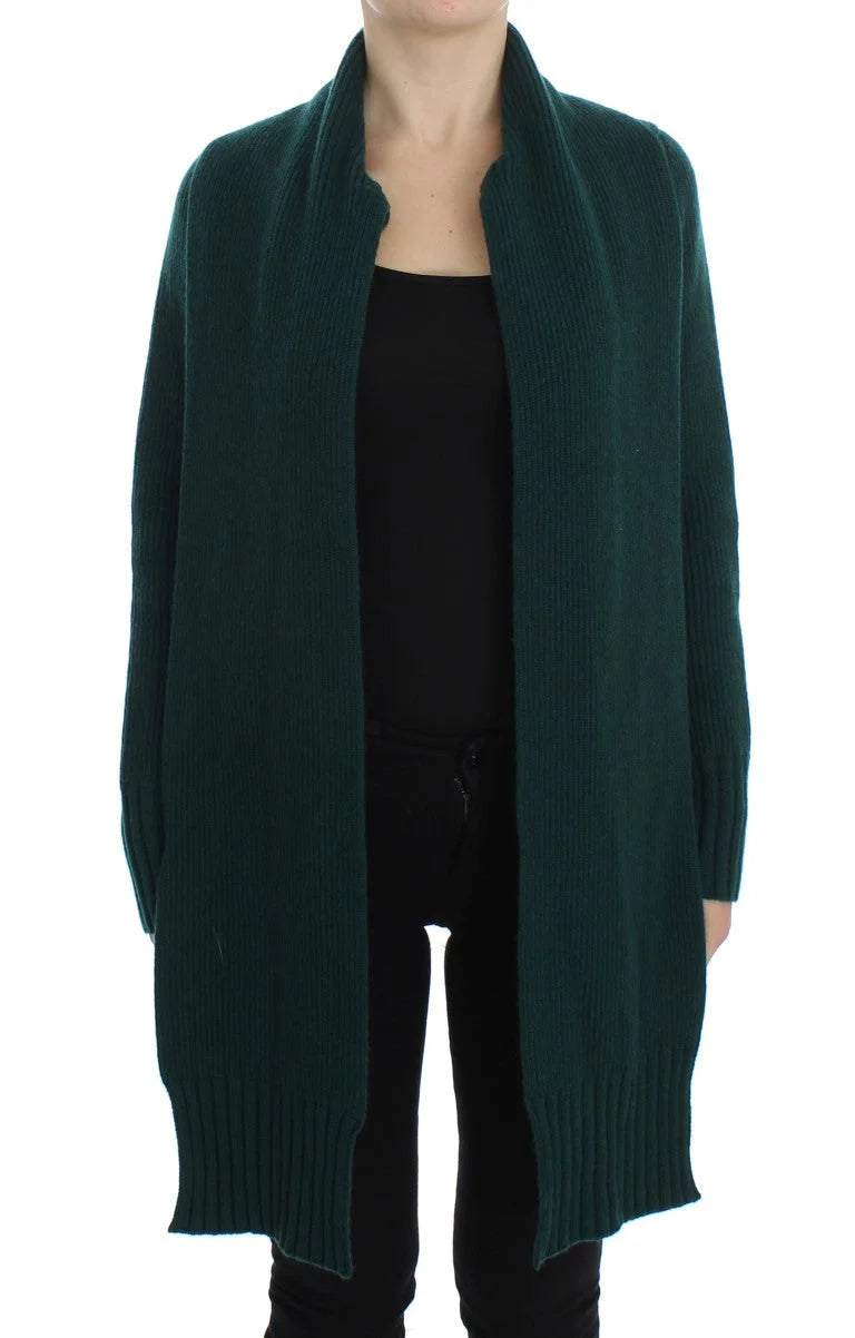 Dolce & Gabbana Green Knitted Cashmere Cardigan - Cardigans