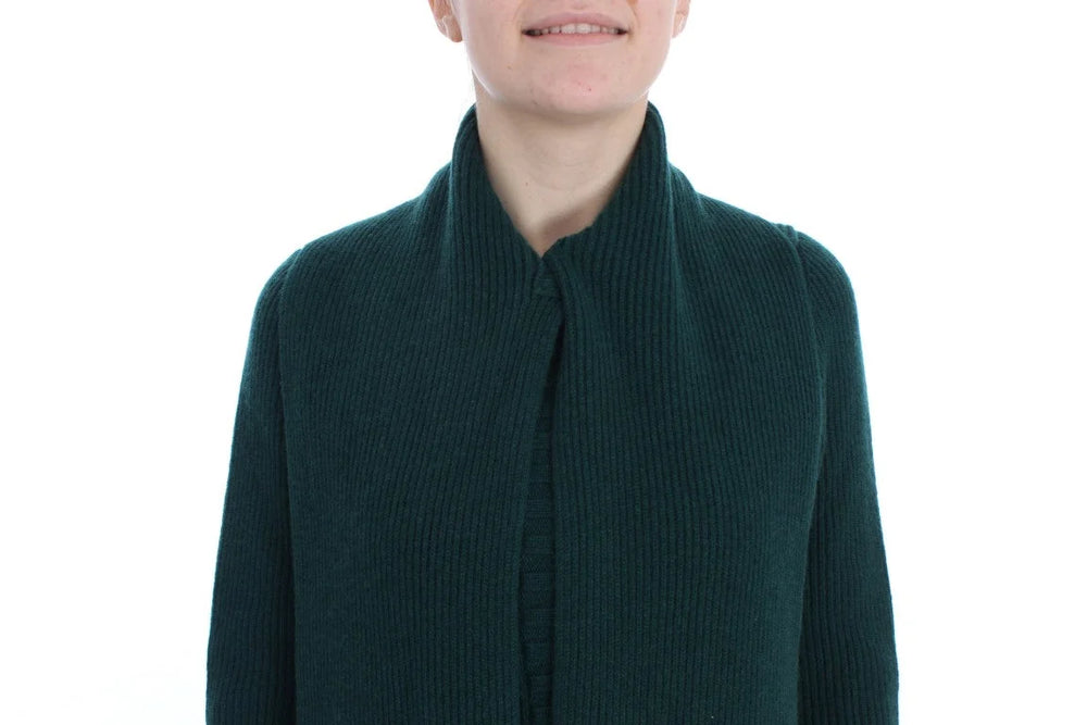 Dolce & Gabbana Green Knitted Cashmere Cardigan - Cardigans