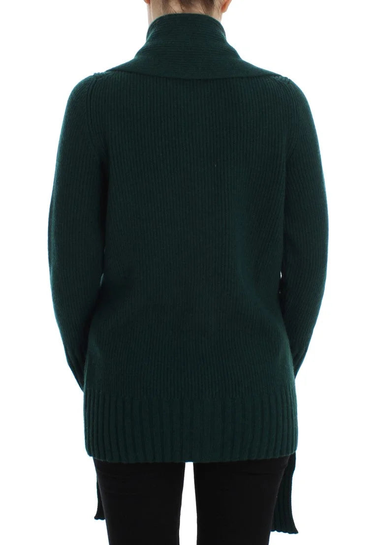 Dolce & Gabbana Green Knitted Cashmere Cardigan - Cardigans