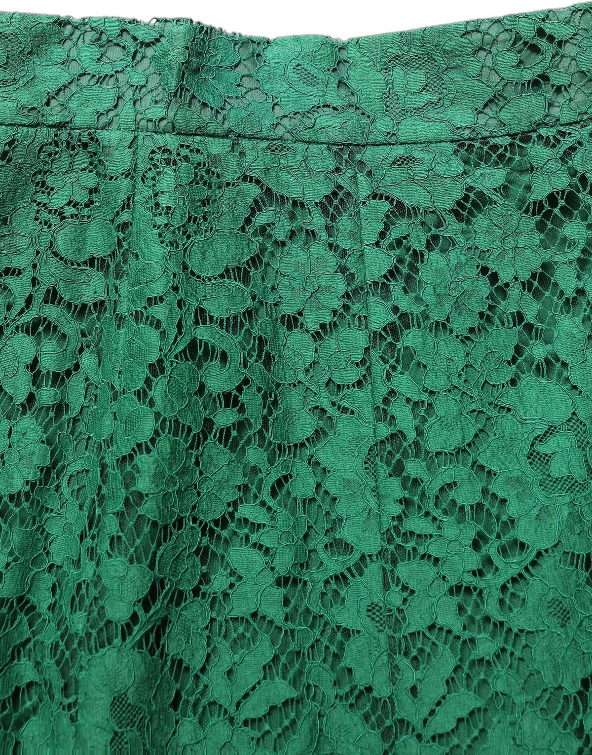 Dolce & Gabbana Green Lace High Waist Mermaid Midi Skirt - IT36|XXS