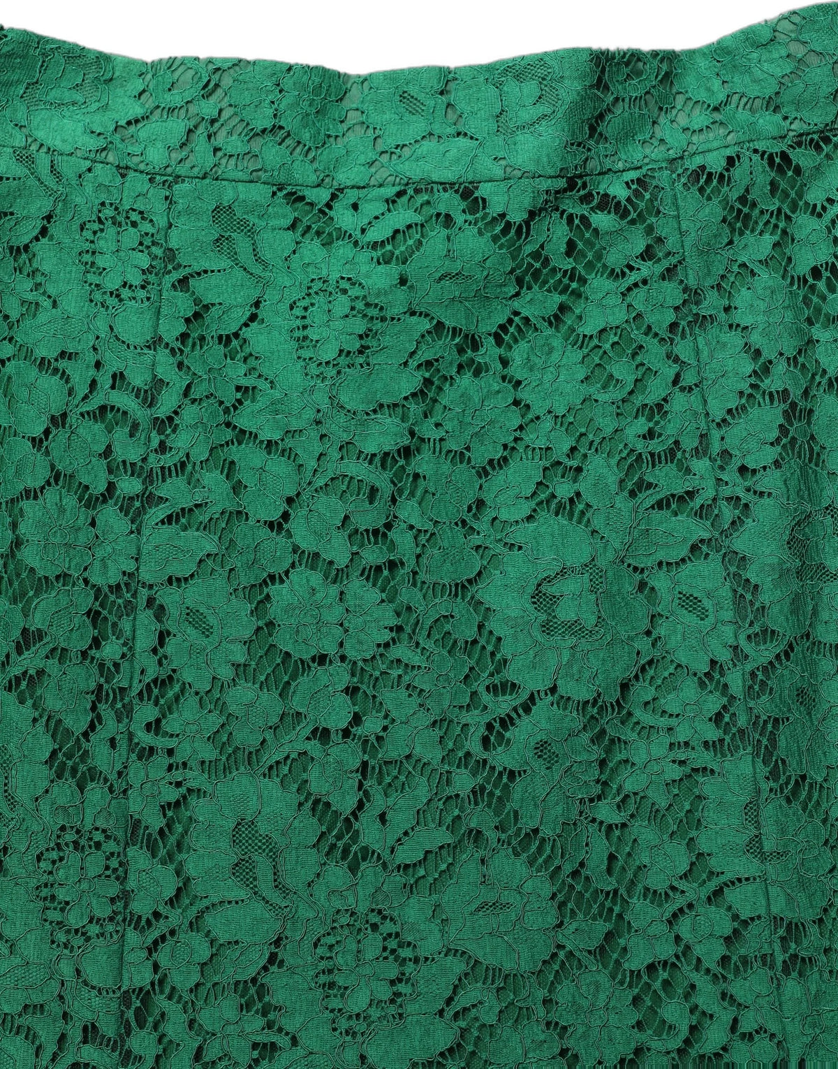Dolce & Gabbana Green Lace High Waist Mermaid Midi Skirt - IT46|XL