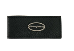 Dolce & Gabbana Green Leather Magnet Money Clip - Wallets & Money Clips