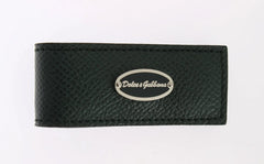 Dolce & Gabbana Green Leather Magnet Money Clip - Wallets & Money Clips