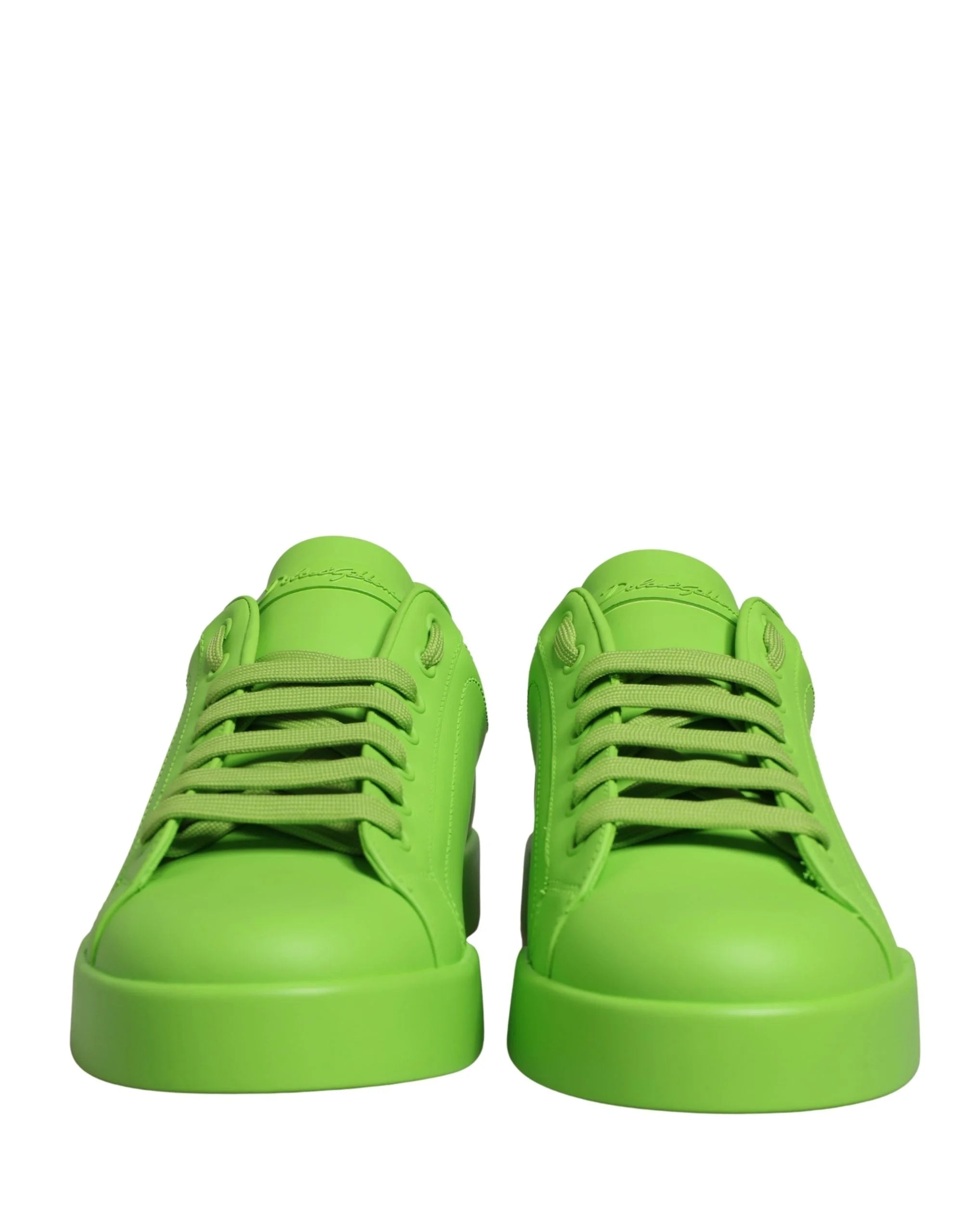 Sneakers Baixas Portofino em Pele Verde Dolce & Gabbana
