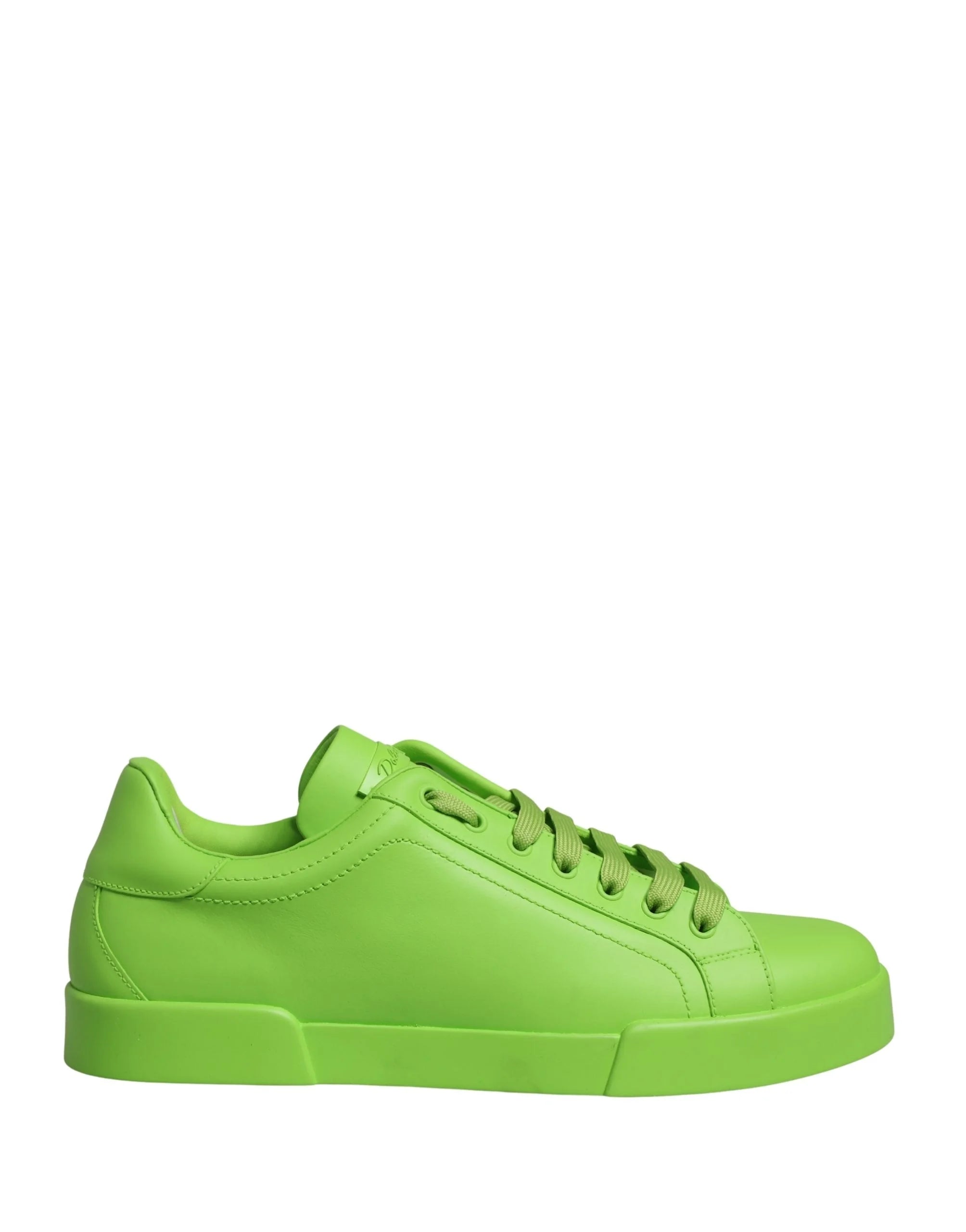 Sneakers Baixas Portofino em Pele Verde Dolce & Gabbana