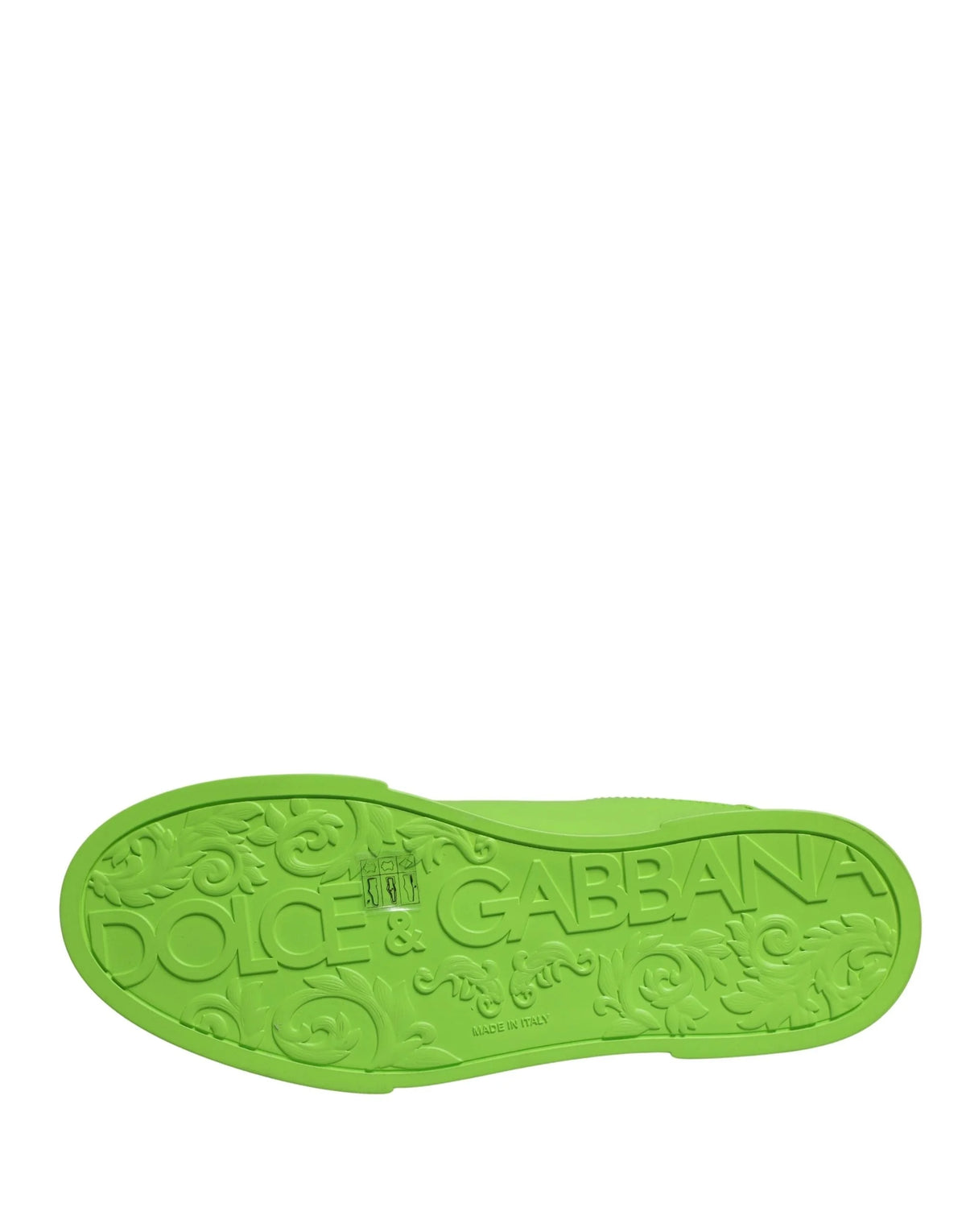 Sneakers Baixas Portofino em Pele Verde Dolce & Gabbana