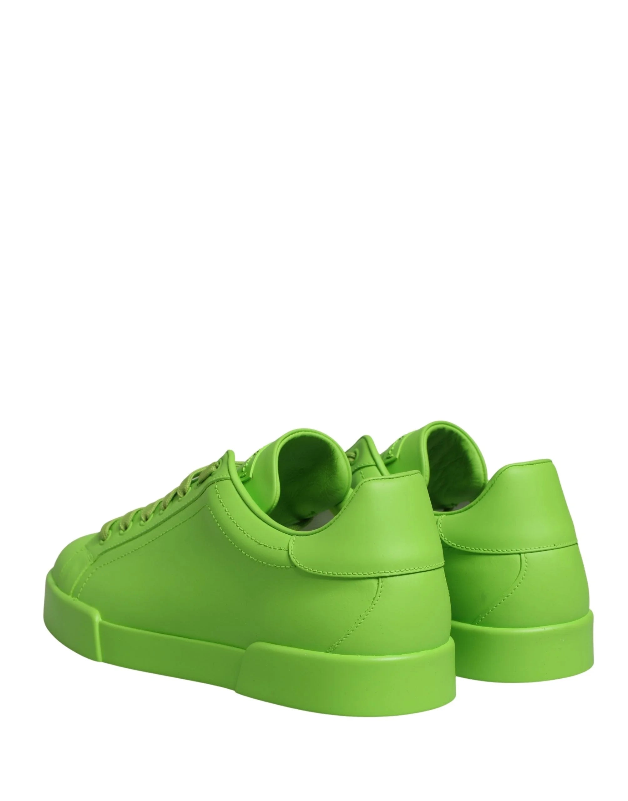 Sneakers Baixas Portofino em Pele Verde Dolce & Gabbana