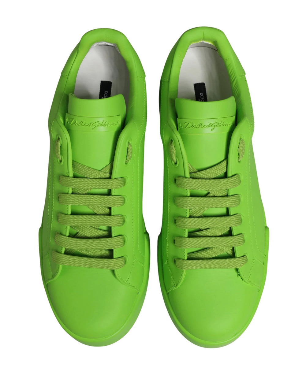 Sneakers Baixas Portofino em Pele Verde Dolce & Gabbana