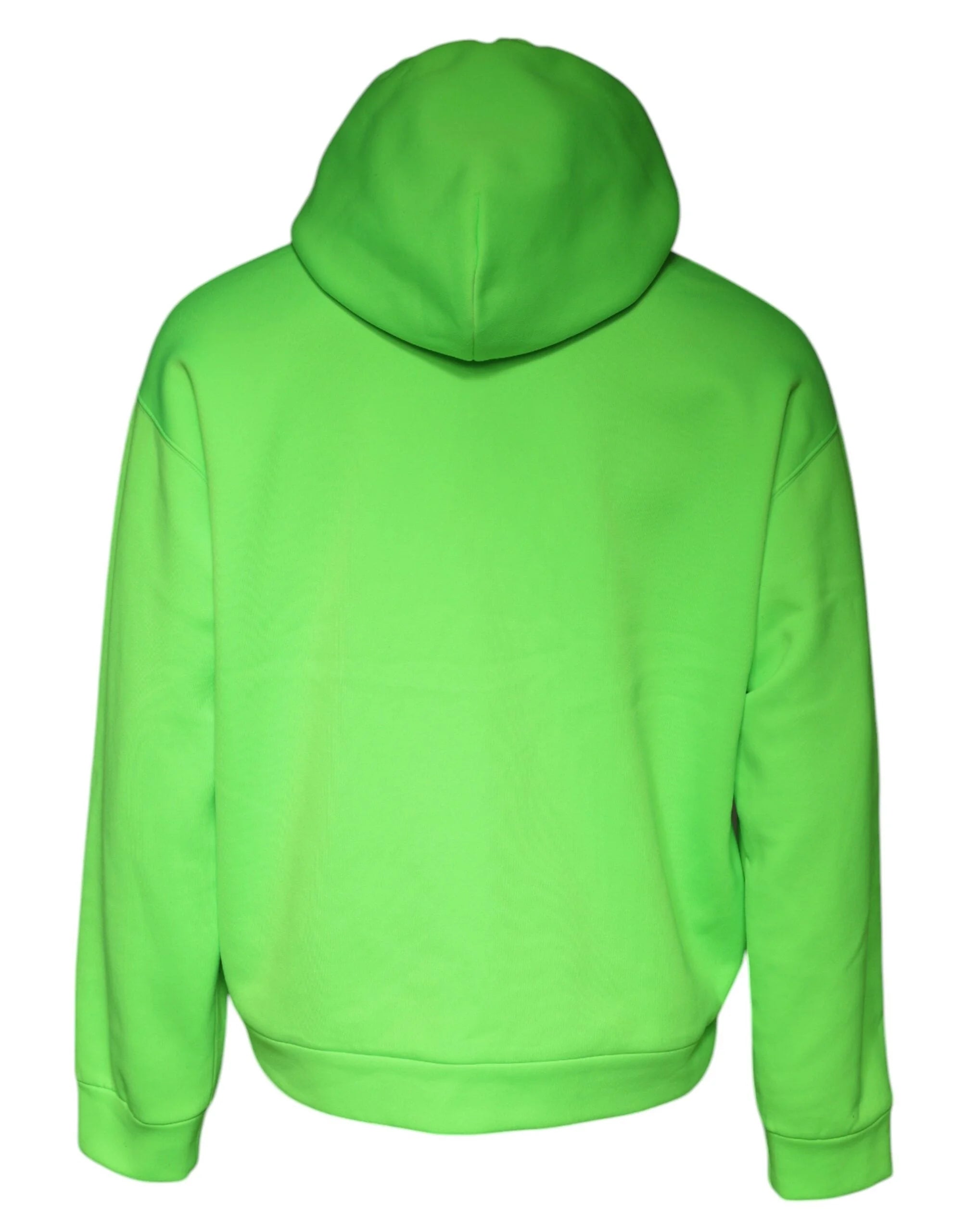 Dolce & Gabbana Green Logo Hooded Pullover Men Sweatshirt Sweater - IT56 | XXL - Hoodies