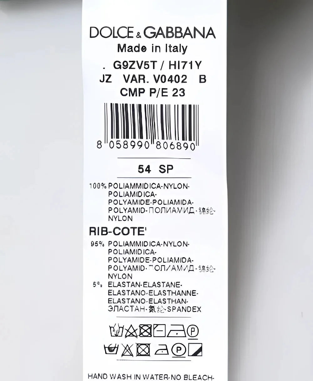 Dolce & Gabbana Green Logo Nylon Crew Neck Pullover Sweater - IT54 | XL - Sweaters