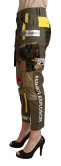 Dolce & Gabbana Green Military Cargo Trouser Cotton Pants - Cargo Pants