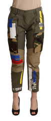 Dolce & Gabbana Green Military Cargo Trouser Cotton Pants - Cargo Pants