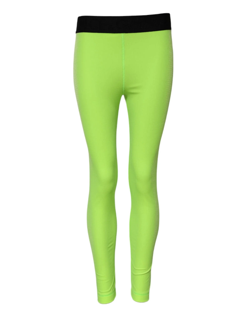 Dolce & Gabbana Green Nylon Slim Fit Leggings Pants - IT40|S - Leggings