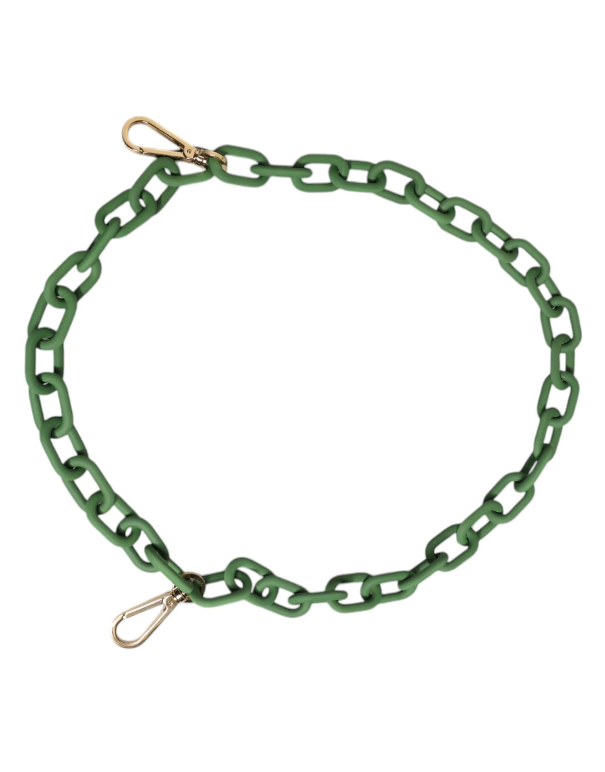 Dolce & Gabbana Green Plexy Acrylic Chunky Gold Hardware Wallet Chain - Wallet Chains