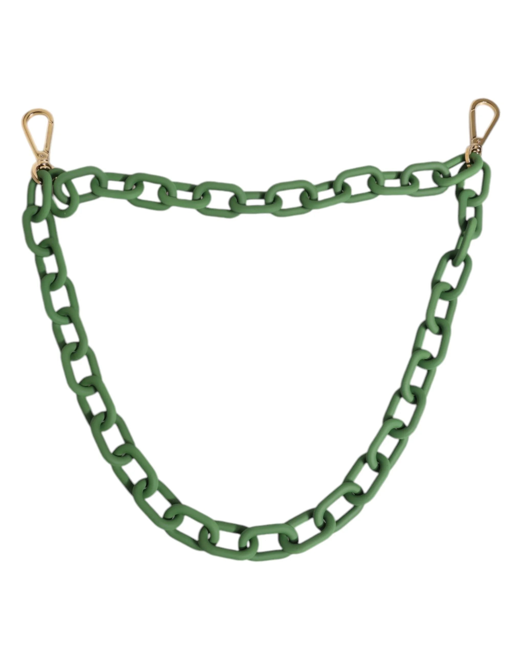 Dolce & Gabbana Green Plexy Acrylic Chunky Gold Hardware Wallet Chain - Wallet Chains