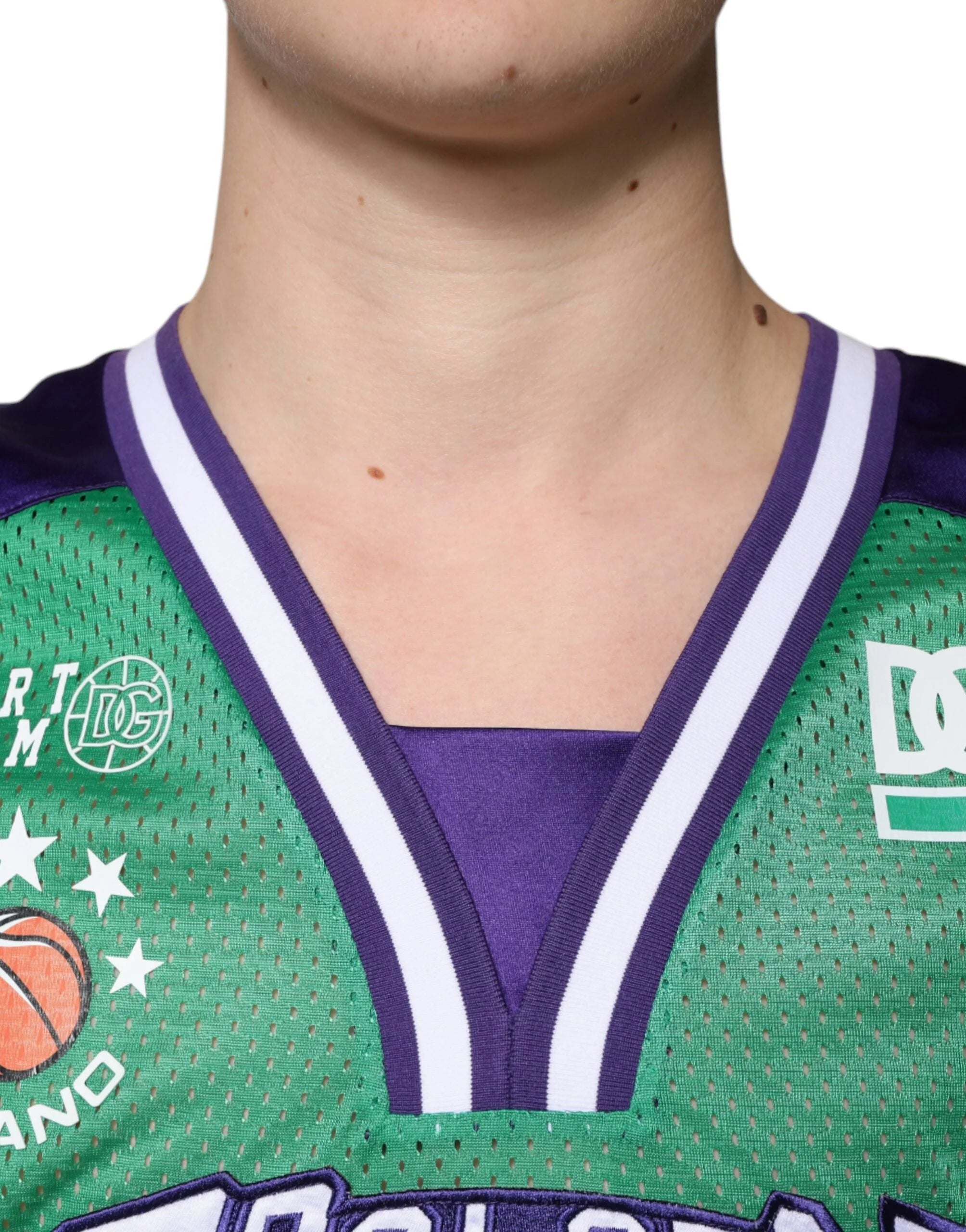 Dolce & Gabbana Green Polyester Jersey Sleeveless T-shirt - ÌT40| XXS - T-Shirts