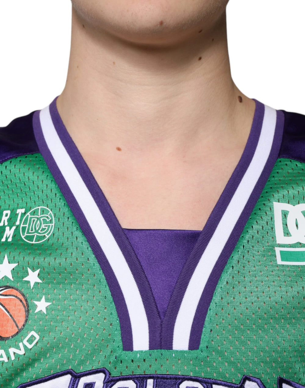 Dolce & Gabbana Green Polyester Jersey Sleeveless T-shirt - ÌT40| XXS - T-Shirts