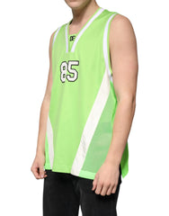 Dolce & Gabbana Green Polyester Jersey Sleeveless T-shirt - IT48 | M - Tank Tops