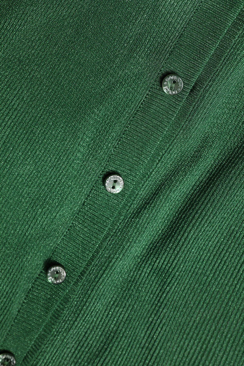 Dolce & Gabbana Green Polyester Long Sleeves Cardigan Sweater - IT40|S - Cardigans