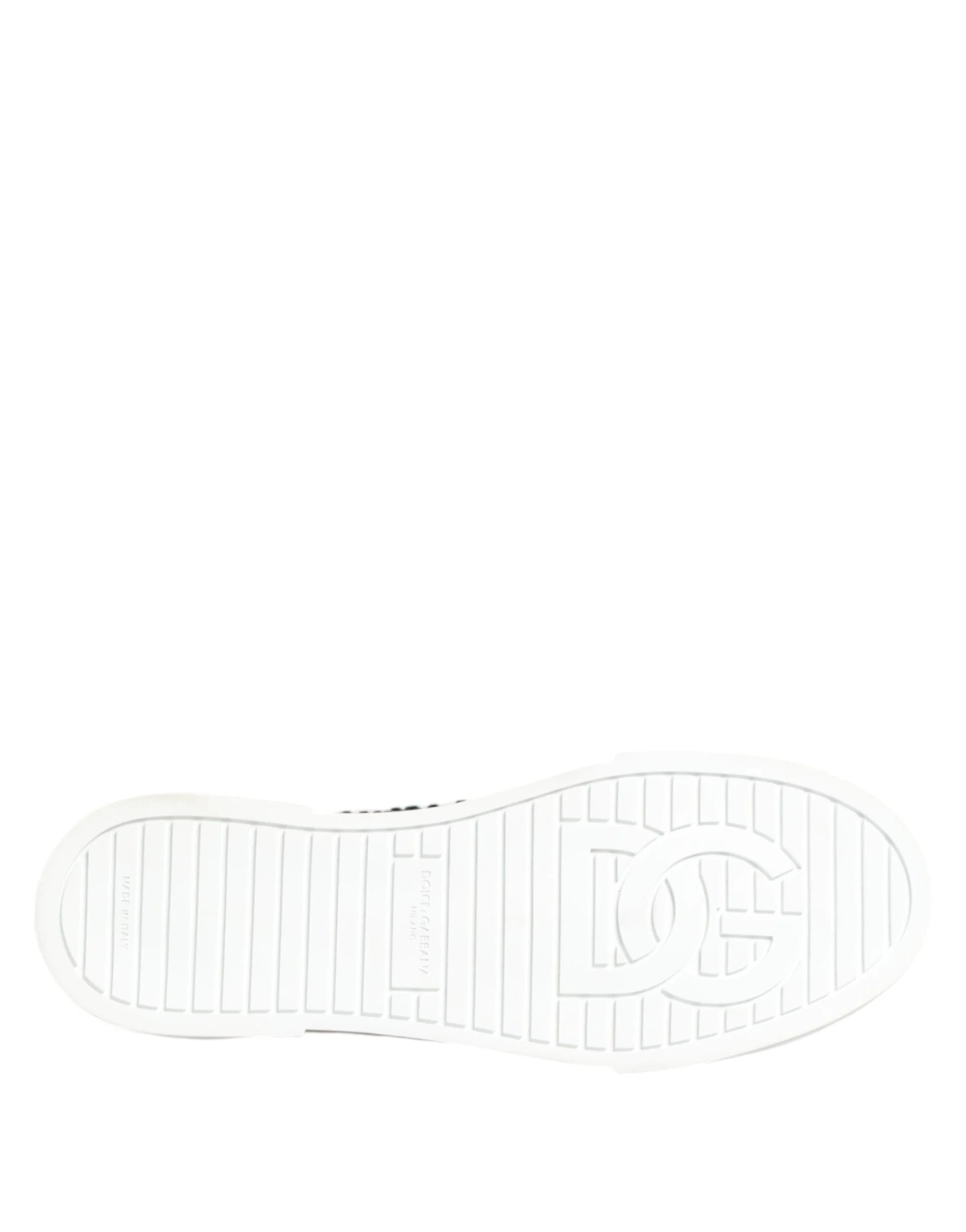 Dolce & Gabbana Green Portofino Crystal DG Logo Sneakers Shoes - Sneakers