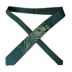 Dolce & Gabbana Green Printed 100% Silk Adjustable Men Tie - Neckties