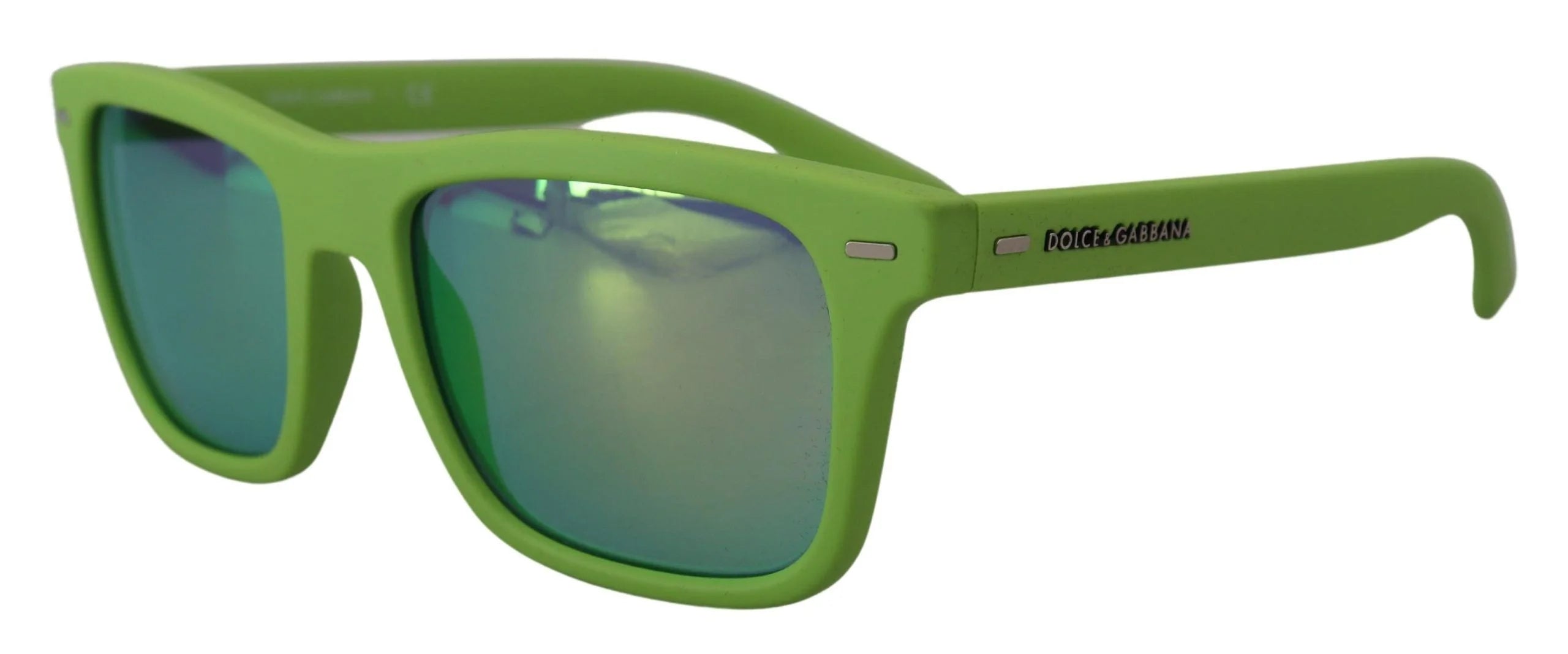 Dolce & Gabbana Green Rubber Full Rim Frame Shades DG6095 Acid Sunglasses - Sunglasses