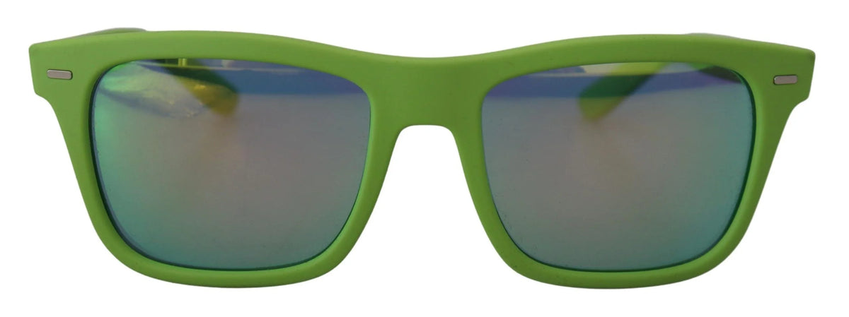 Dolce & Gabbana Green Rubber Full Rim Frame Shades DG6095 Acid Sunglasses - Sunglasses