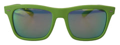 Dolce & Gabbana Green Rubber Full Rim Frame Shades DG6095 Acid Sunglasses - Sunglasses