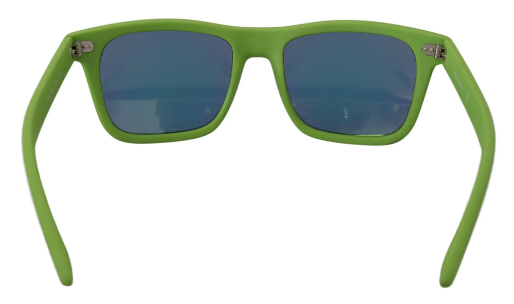 Dolce & Gabbana Green Rubber Full Rim Frame Shades DG6095 Acid Sunglasses - Sunglasses