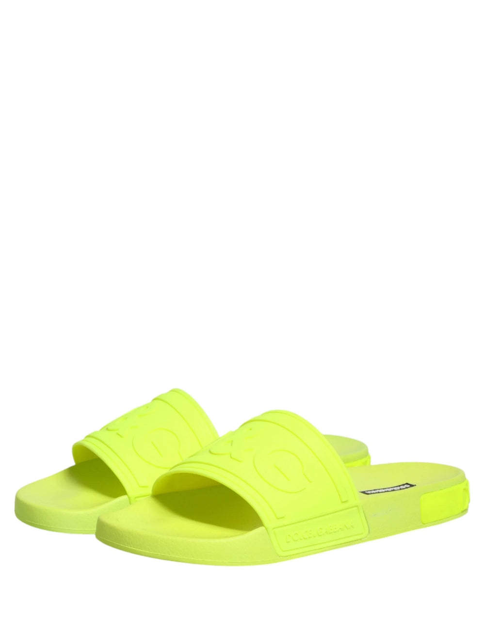 Dolce & Gabbana Πράσινα Σανδάλια Slides από Καουτσούκ Beachwear Παπούτσια - EU44/US11