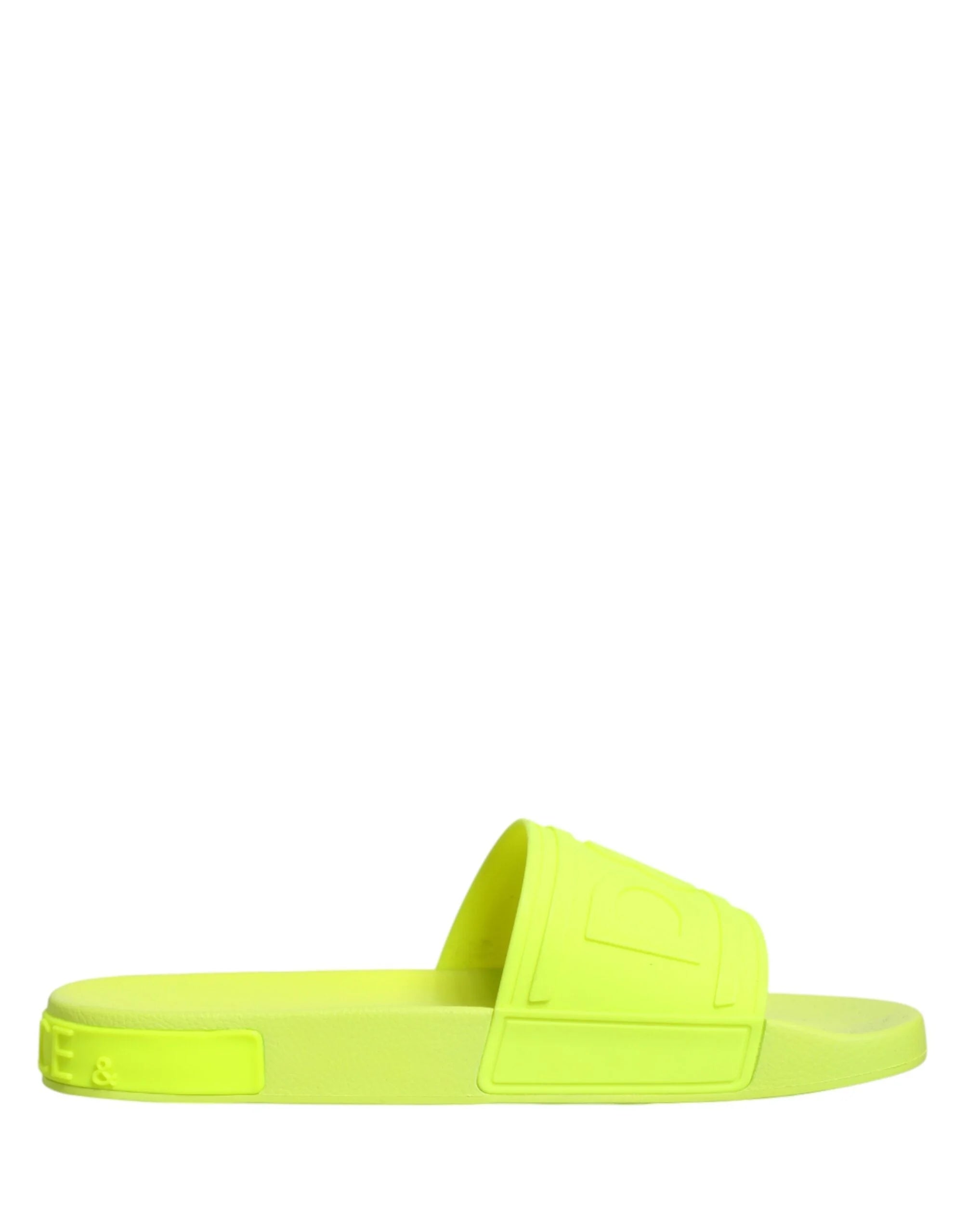 Dolce & Gabbana Πράσινα Σανδάλια Slides από Καουτσούκ Beachwear Παπούτσια - EU44/US11