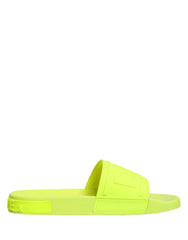 Dolce & Gabbana Πράσινα Σανδάλια Slides από Καουτσούκ Beachwear Παπούτσια - EU44/US11